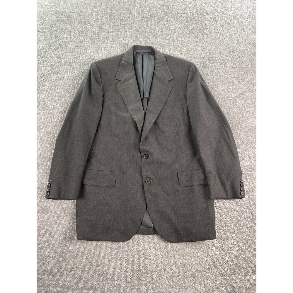 Classic Men's Gray Two-Button Suit Jacket